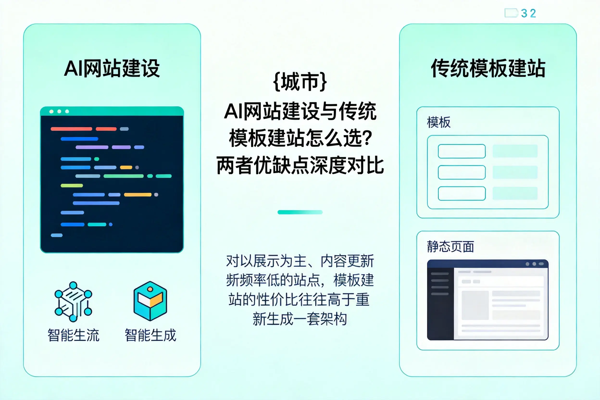 菏泽AI网站建设与传统模板建站怎么选?两者优缺点深度对比