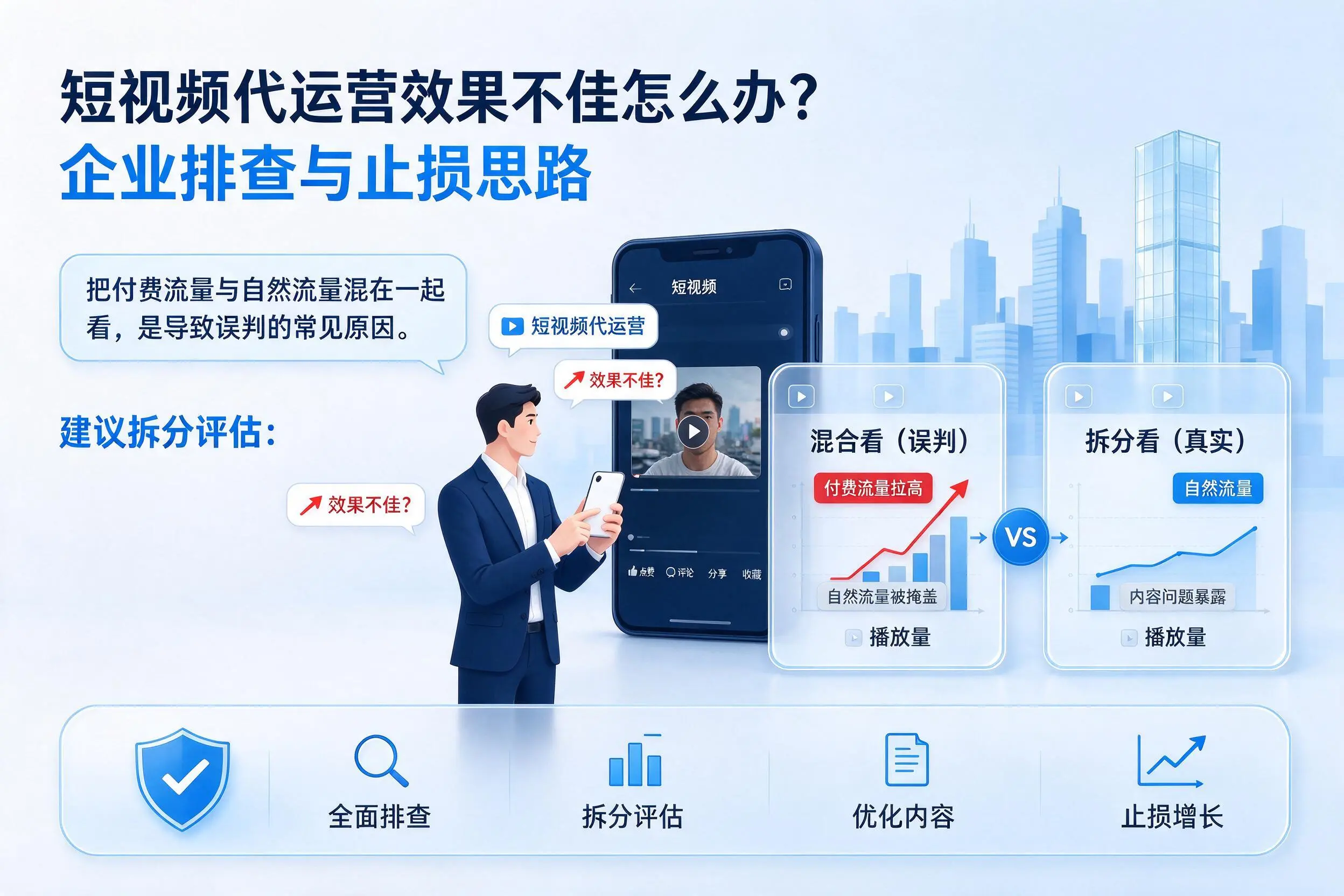 短视频代运营效果不佳怎么办？菏泽企业排查与止损思路