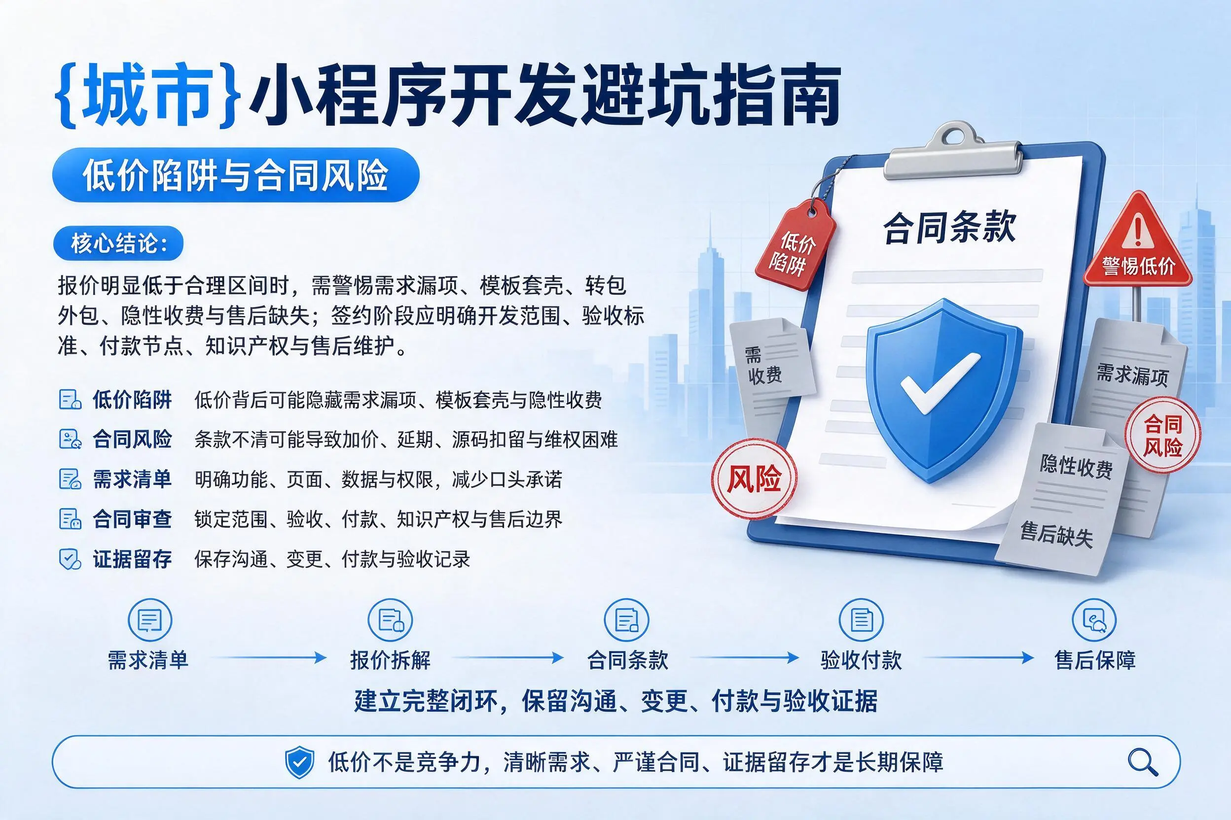 菏泽小程序开发避坑指南：低价陷阱与合同风险