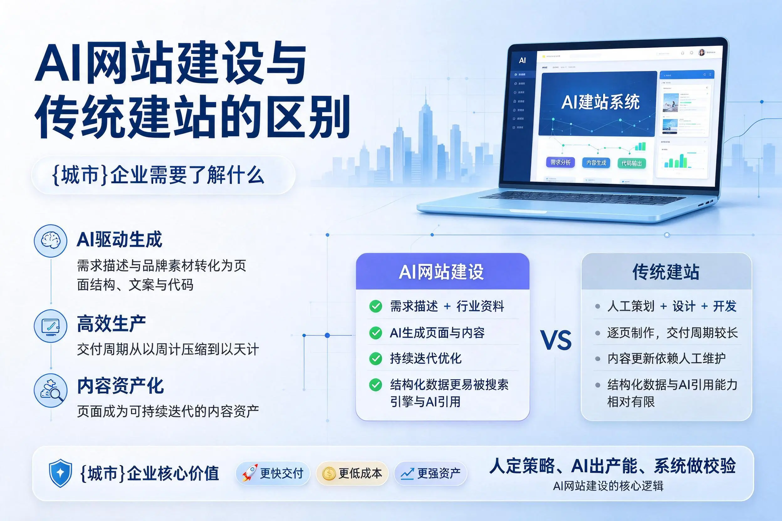 AI网站建设与传统建站的区别，菏泽企业需要了解什么