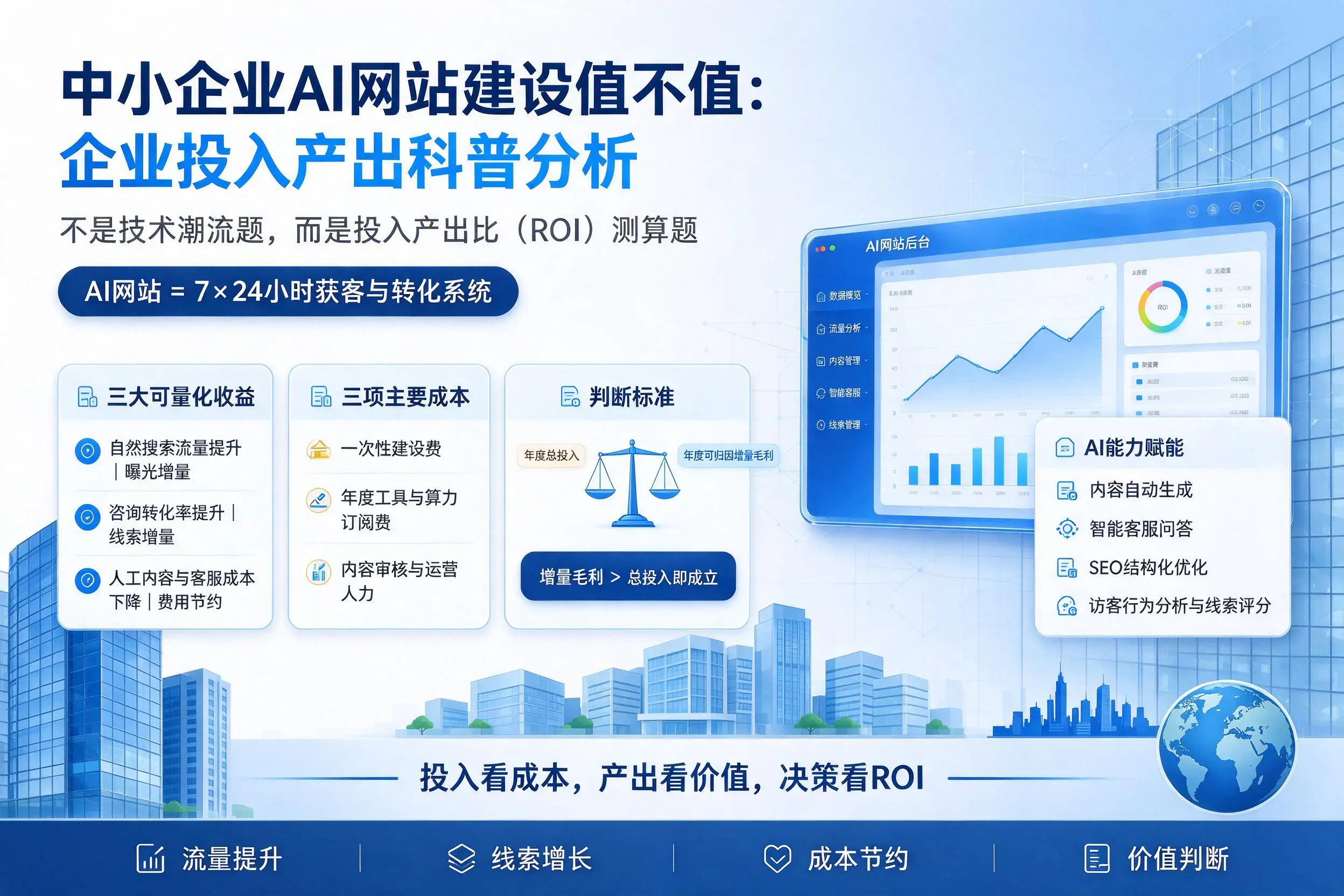 中小企业AI网站建设值不值：菏泽企业投入产出科普分析