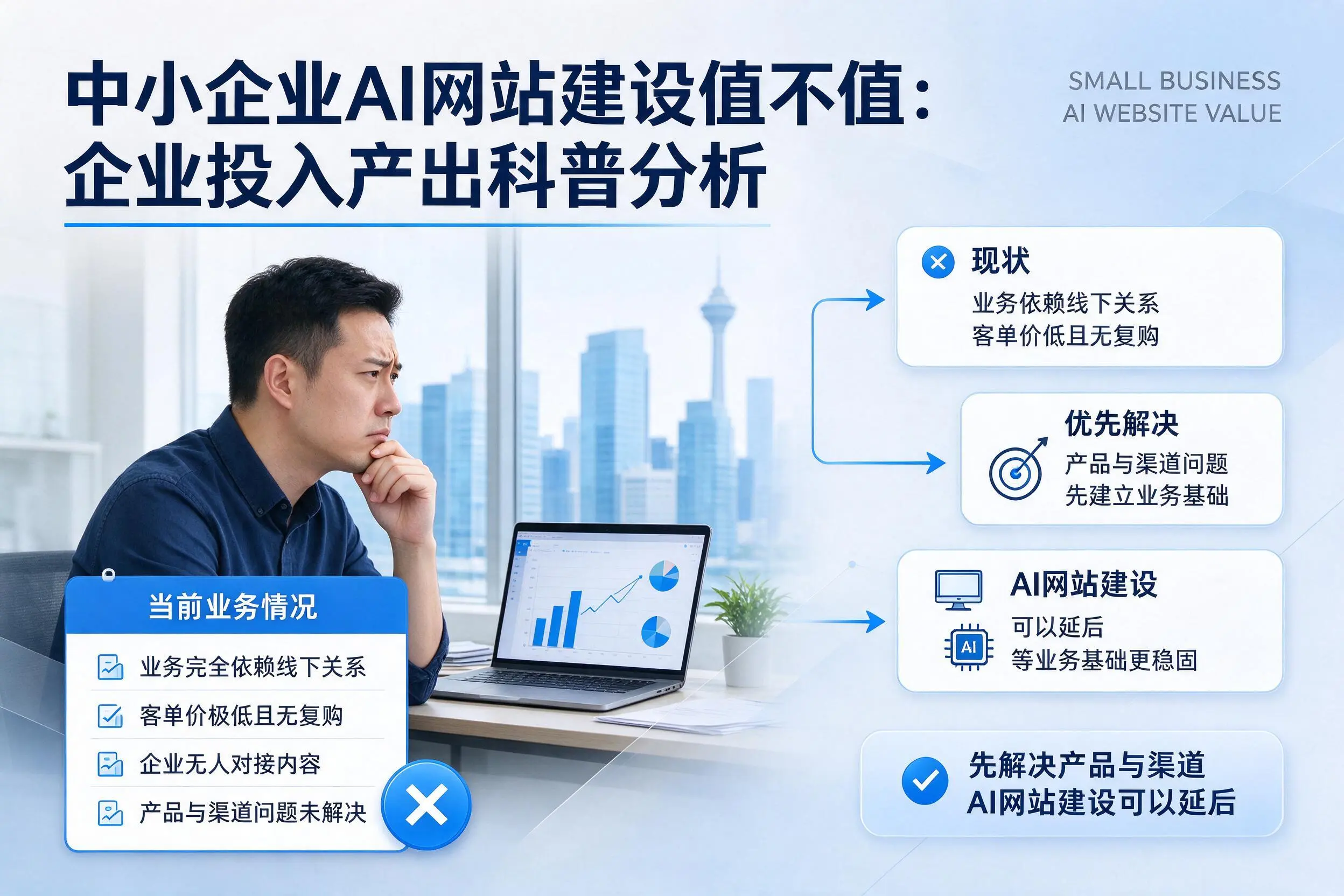 中小企业AI网站建设值不值：菏泽企业投入产出科普分析
